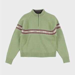 Woolrich 100% Wool Half-Zip Sweater